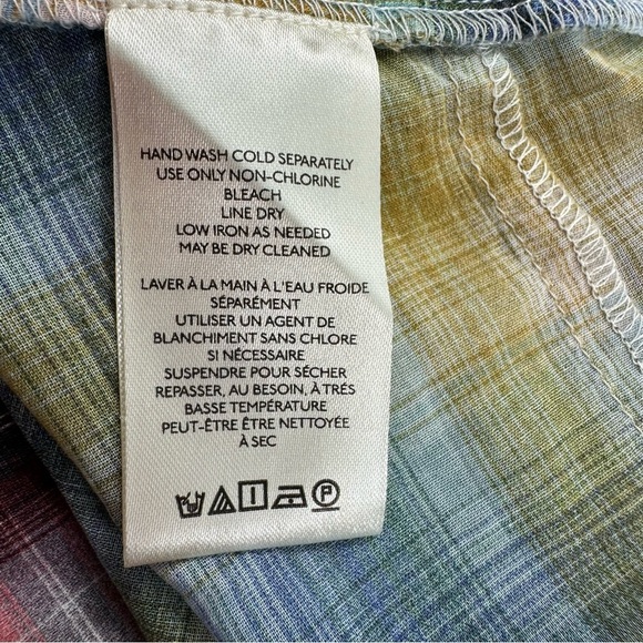 NWT Free People Prairie Plaid Maxi Dress Womens XS Long Sleeve Lightweight - Picture 8 of 10